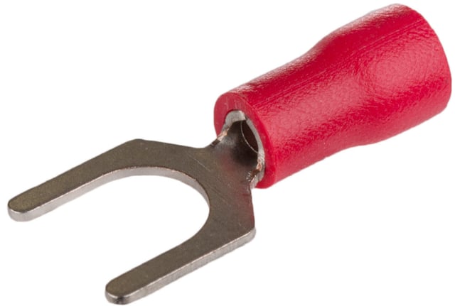 50 UD TERMINAL HORQUILLA ROJO 1.5 / 5 MM