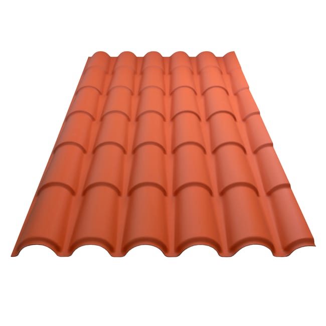 PLACA TEJA ICOPPO 2,09X0,99M TERRACOTA - 1