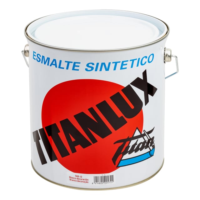 ESMALTE SINTÉTICO  BRILLANTE TITANLUX 4L BLANCO