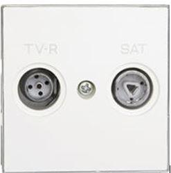 TAPA TOMA TV-RADIO-SAT SERIE SKY BLANCO