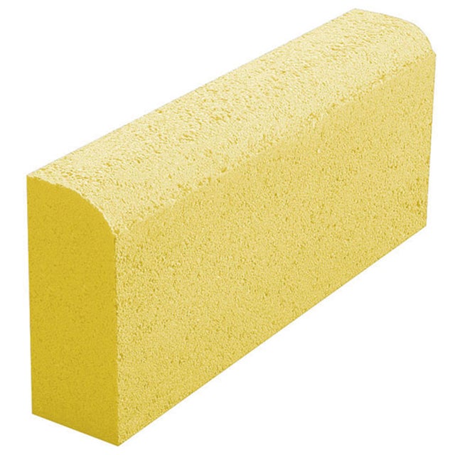 BORDILLO DE HORMIGÓN SEMICURVO CREMA50X20X8CM