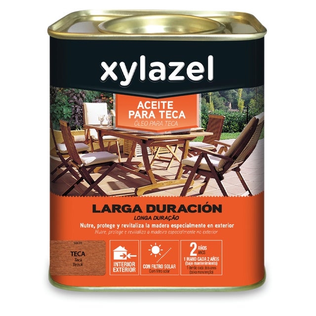 ACEITE PARA TECA LARGA DURACIÓN XYLAZEL 750ML TECA