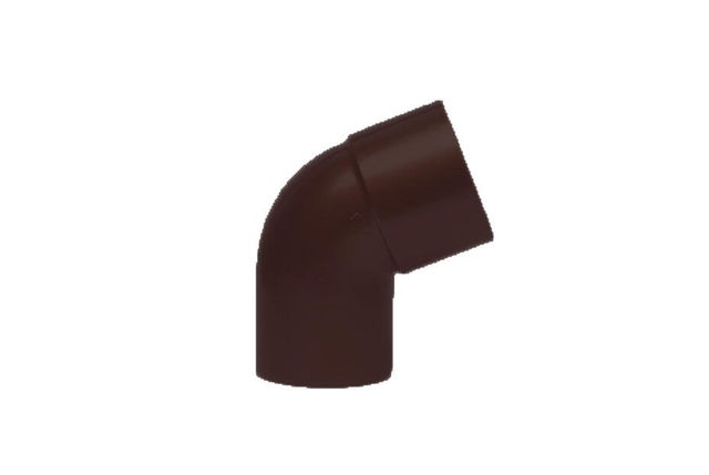 CODO DOBLE VOLUTA 87º Ø110MM MACHO-HEMBRA MARRÓN