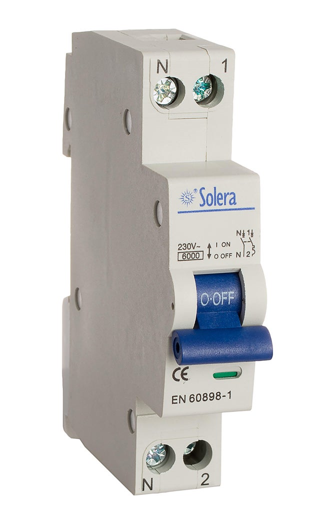 AUTOMÁTICO MAGNETOTÉRMICO 1 P+N 1 MODU 16A SOLERA