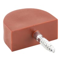 PORTAESTANTE SEMICIRCULAR DE ATORNILLAR 20 MM MARRON . 100 UDS - 1