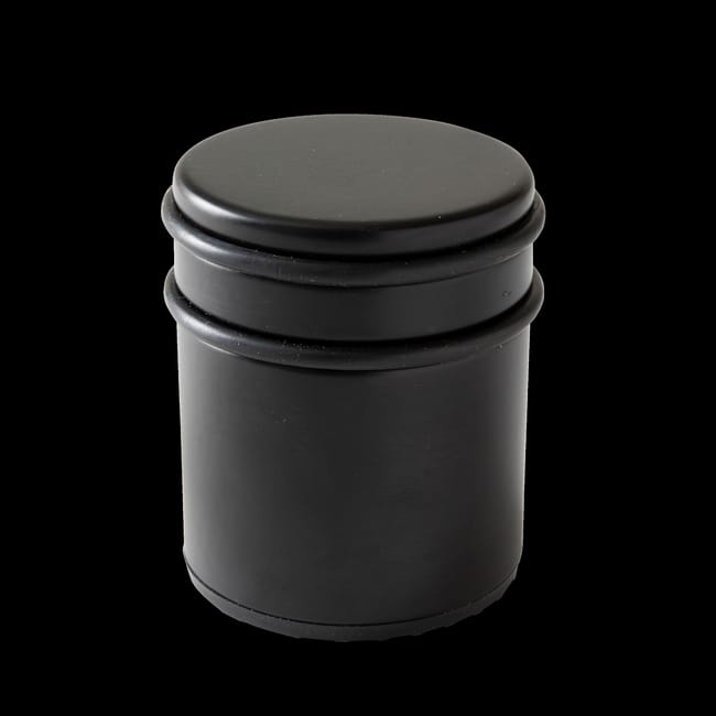 TOPE PARA PUERTAS DE ACERO RETENEDOR PINTADO NEGRO - 1