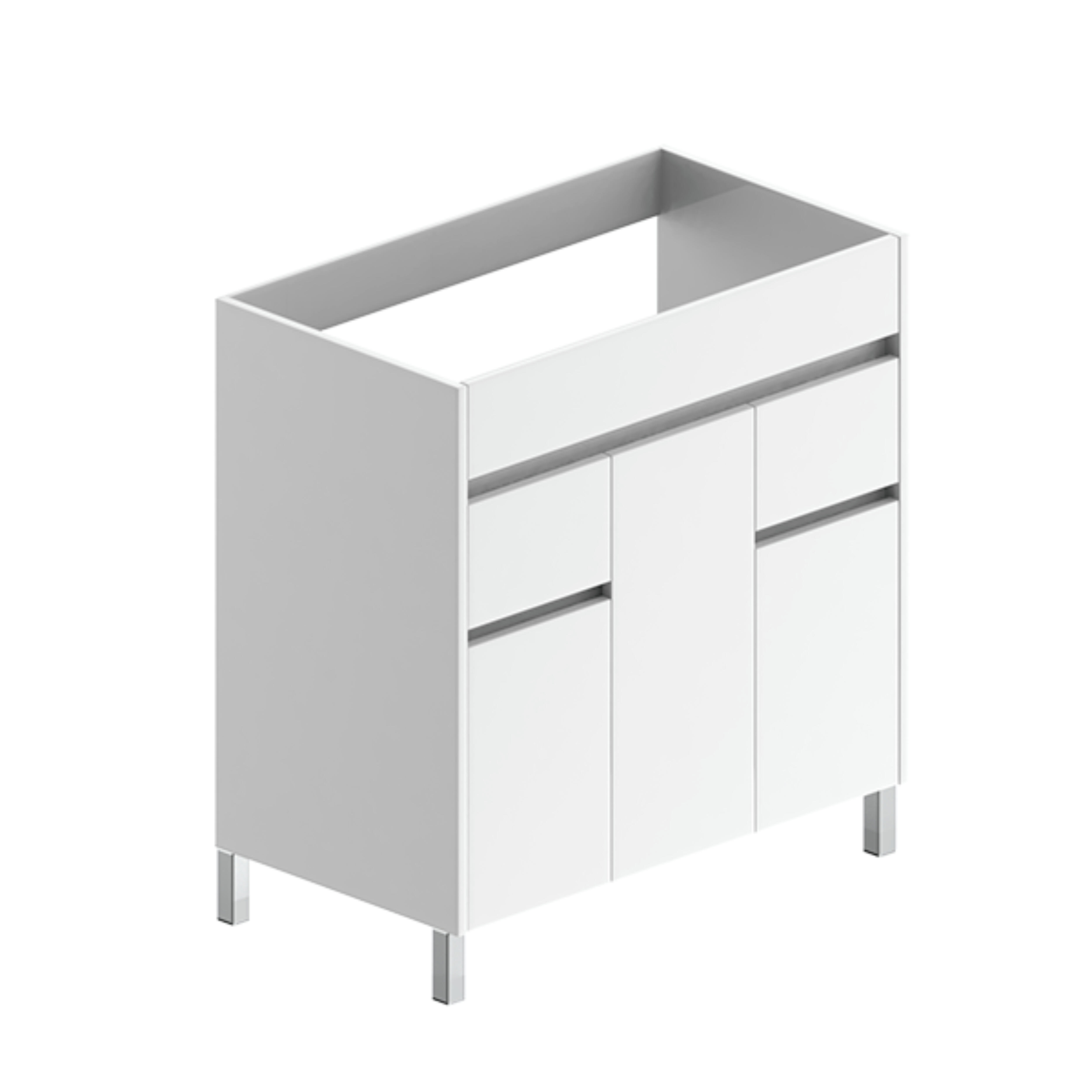 MUEBLE DE BAÑO LONDRES BLANCO 80X45CM 3 PUERTAS Y 2 CAJONES - 2