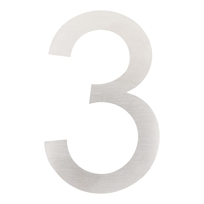 SEÑAL NÚMERO ACERO INOXIDABLE 1UD - 1