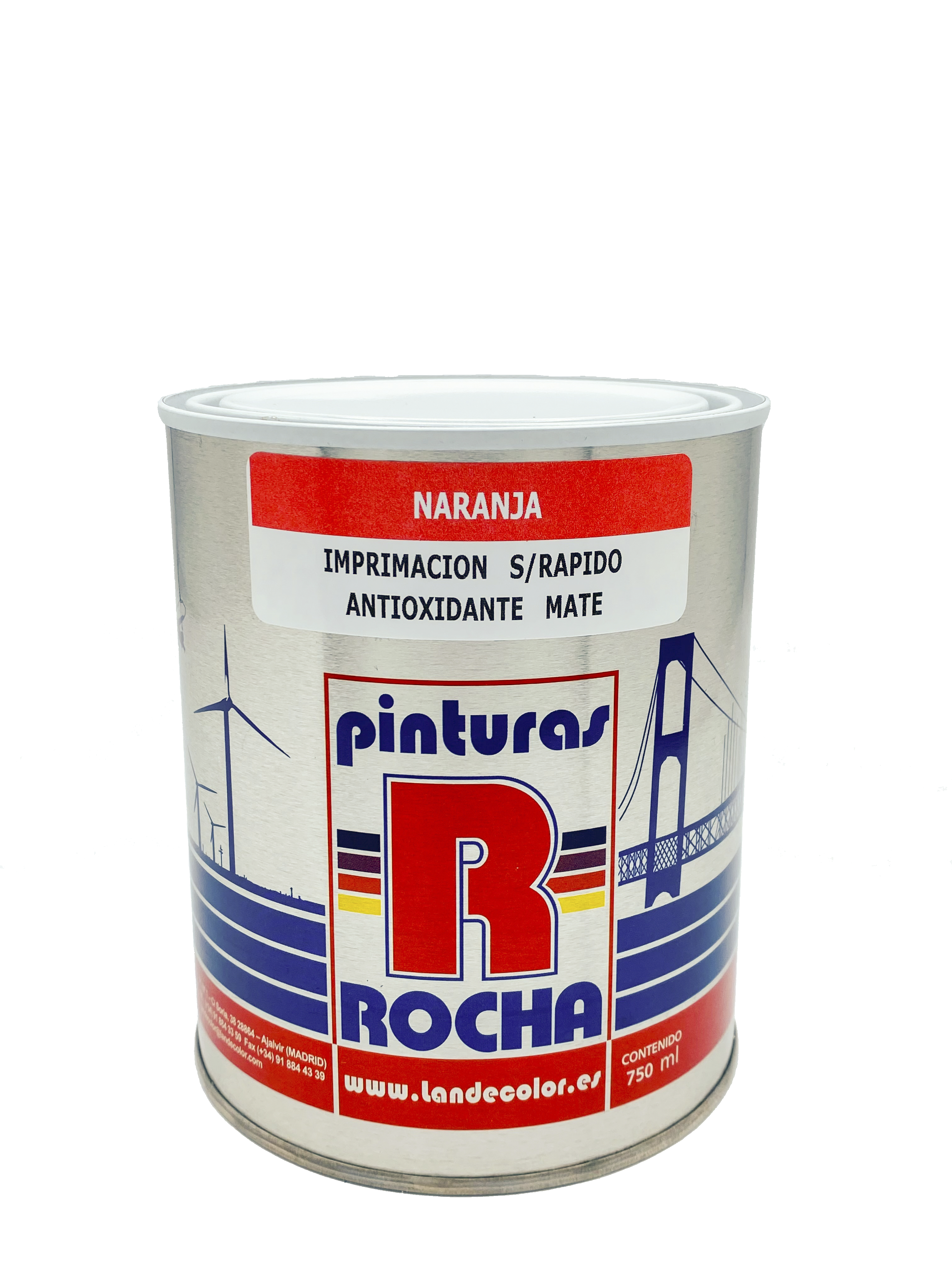 IMPRIMACION ESTANDAR ROCHA 750 ML NARANJA - 2