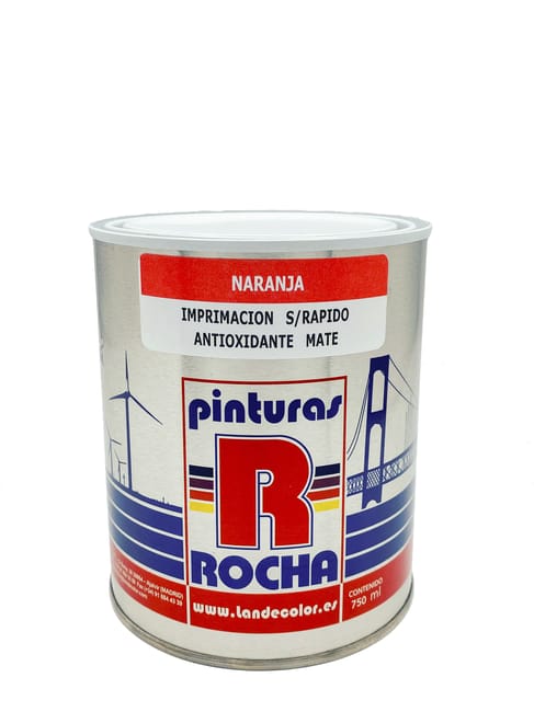 IMPRIMACION ESTANDAR ROCHA 4L NARANJA - 1