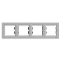 MARCO CUADRUPLE SERIE ASFORA ALUMINIO - 1