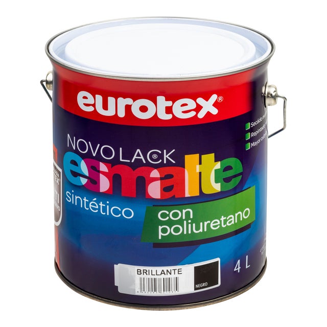 ESMALTE SINTÉTICO BRILLANTE NOVOLACK 4L NEGRO