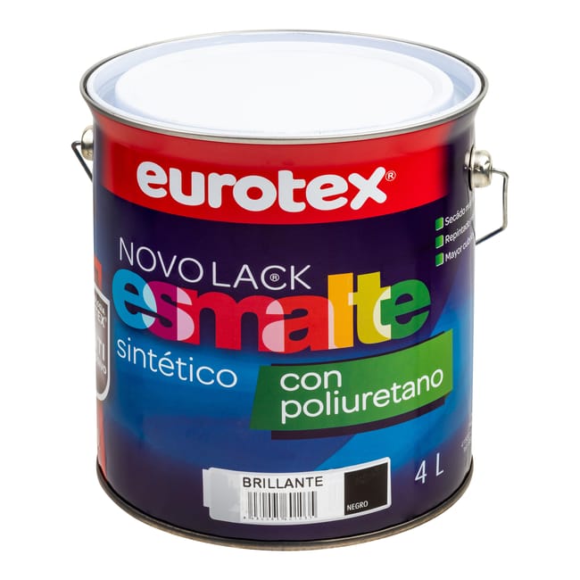 ESMALTE SINTÉTICO BRILLANTE NOVOLACK 4L NEGRO - 1