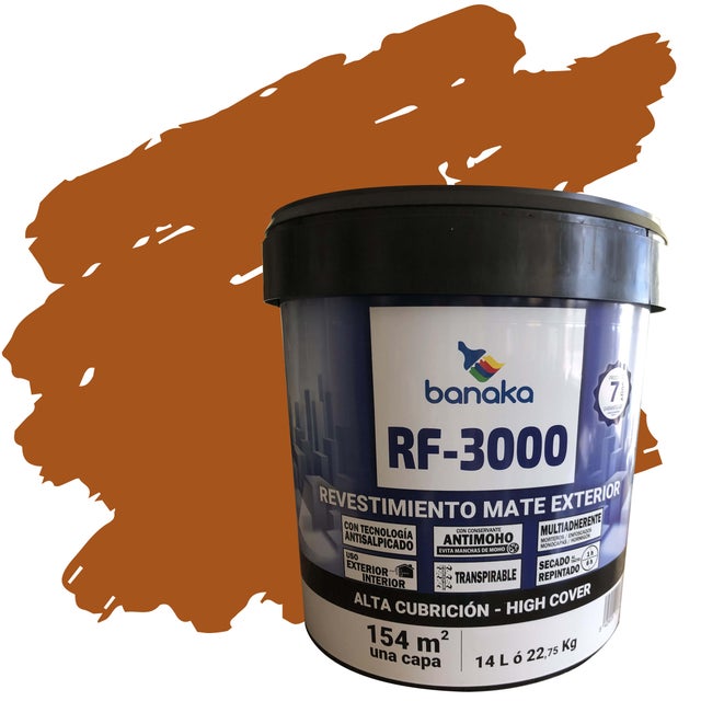 REVESTIMIENTO FACHADA MATE RF-3000 14L ROJO TEJA