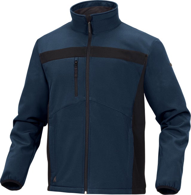 CHAQUETA SOFT SHELL AZUL NEGRO TALLA S DELTA PLUS  LULEA2