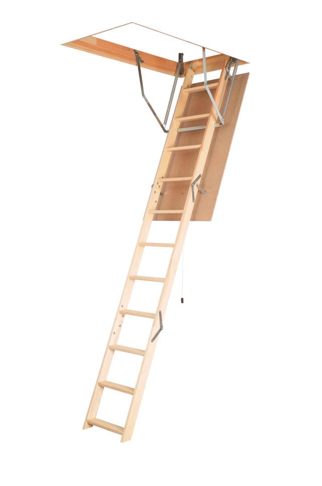 ESCALERA ESCAMOTEABLE MADERA DE PINO