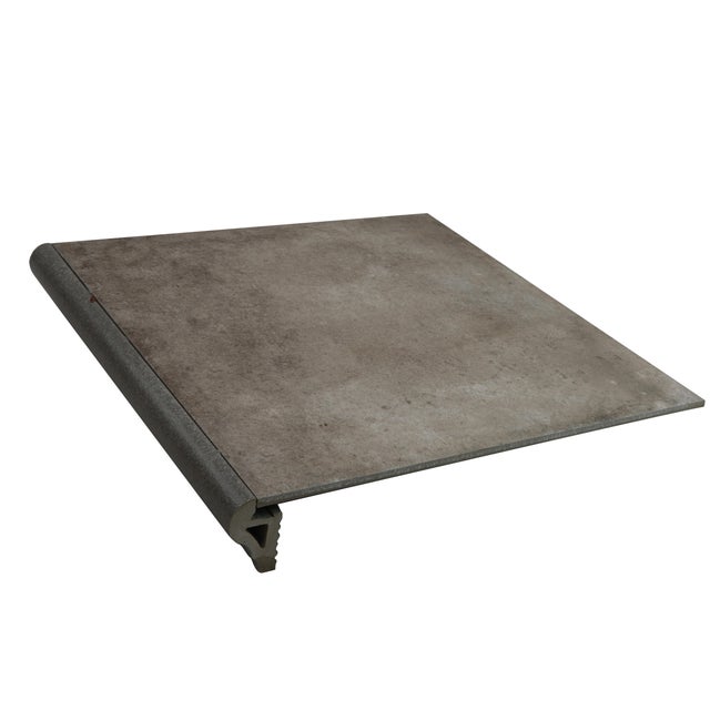 PELDAÑO PORCELANICO 33.3 X 33.3 CASTILLA GRIS. UNIDAD. ANTIDESLIZANTE