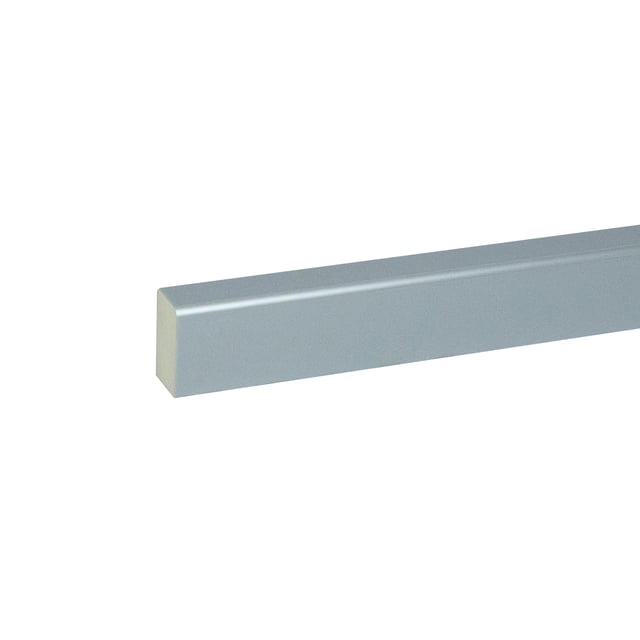 MOLDURA CUADRADILLO PVC ACABADO ALUMINIO 2240 X 25 X 14 MM
