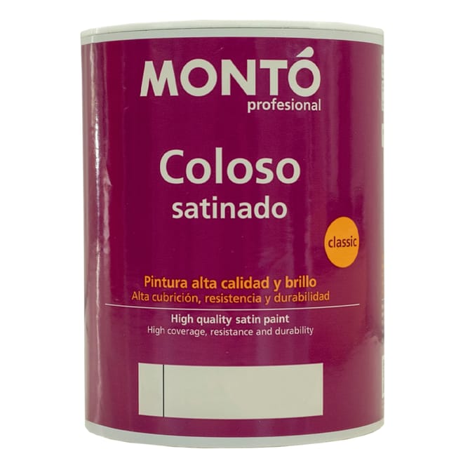 BASE PINTURA PLÁSTICA SATINADO COLOSO 750ML TONOS MEDIOS - 1