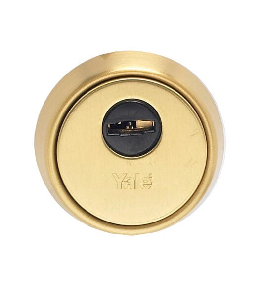 ESCUDO DE SEGURIDAD CUADRADO PARA CERRADURA ACABADO EN DORADO YALE - 1