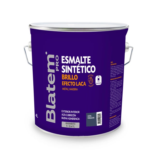 ESMALTE SINTETICO BRILLANTE 4L AZUL COBALTO
