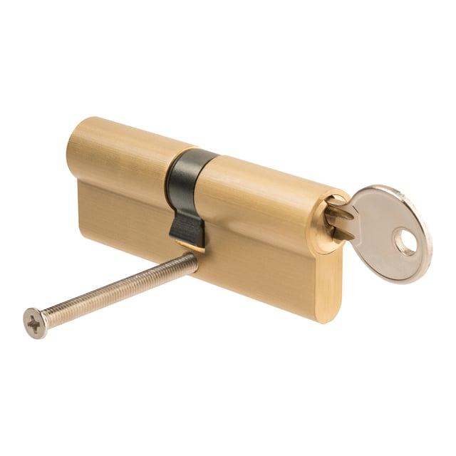 CILINDRO BOMBIN 40 X 40  MM. SERRETA LEVA 15  MM. LATON