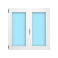 VENTANA PVC OSCILOBATIENTE BLANCA 120X120CM  - 1