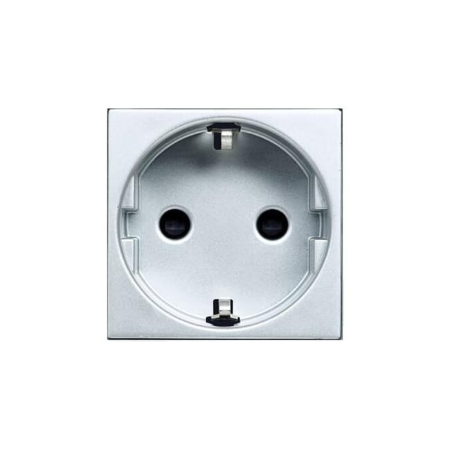 SCHUKO CON TOMA LATERAL SERIE ZENIT BLANCO - 1