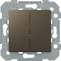 CONMUTADOR DOBLE SERIE VIVA NEGRO - 1