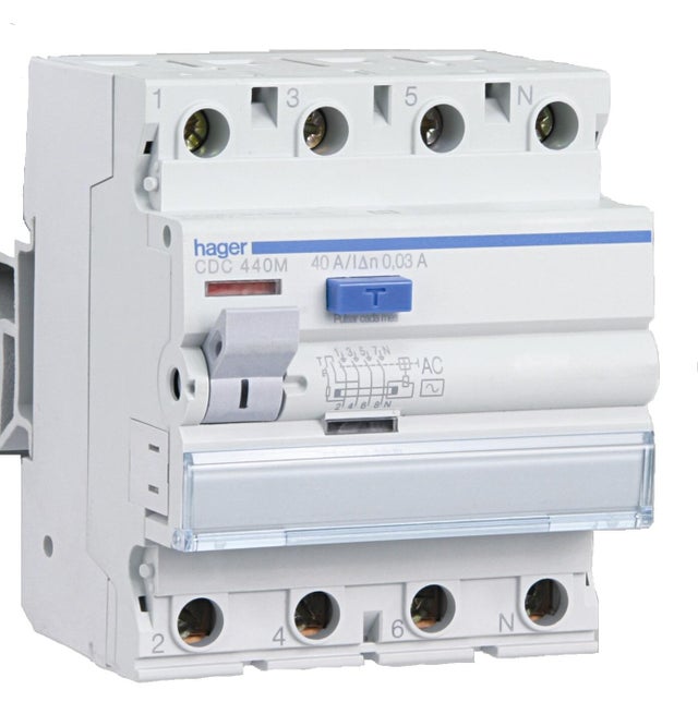 DIFERENCIAL 4P 40A 30MA HAGER