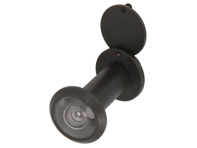 MIRILLA ANALÓGICA PARA PUERTA NEGRO DE 14MM COLOR NEGRO