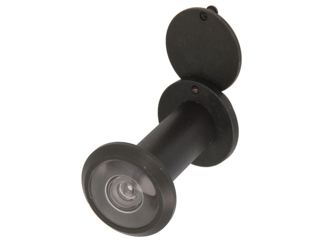 MIRILLA ANALÓGICA PARA PUERTA NEGRO DE 14MM COLOR NEGRO - 1