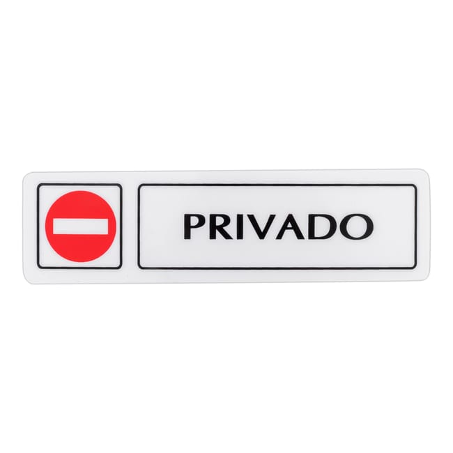 SEÑAL ADHESIVA PRIVADO 1UD - 1