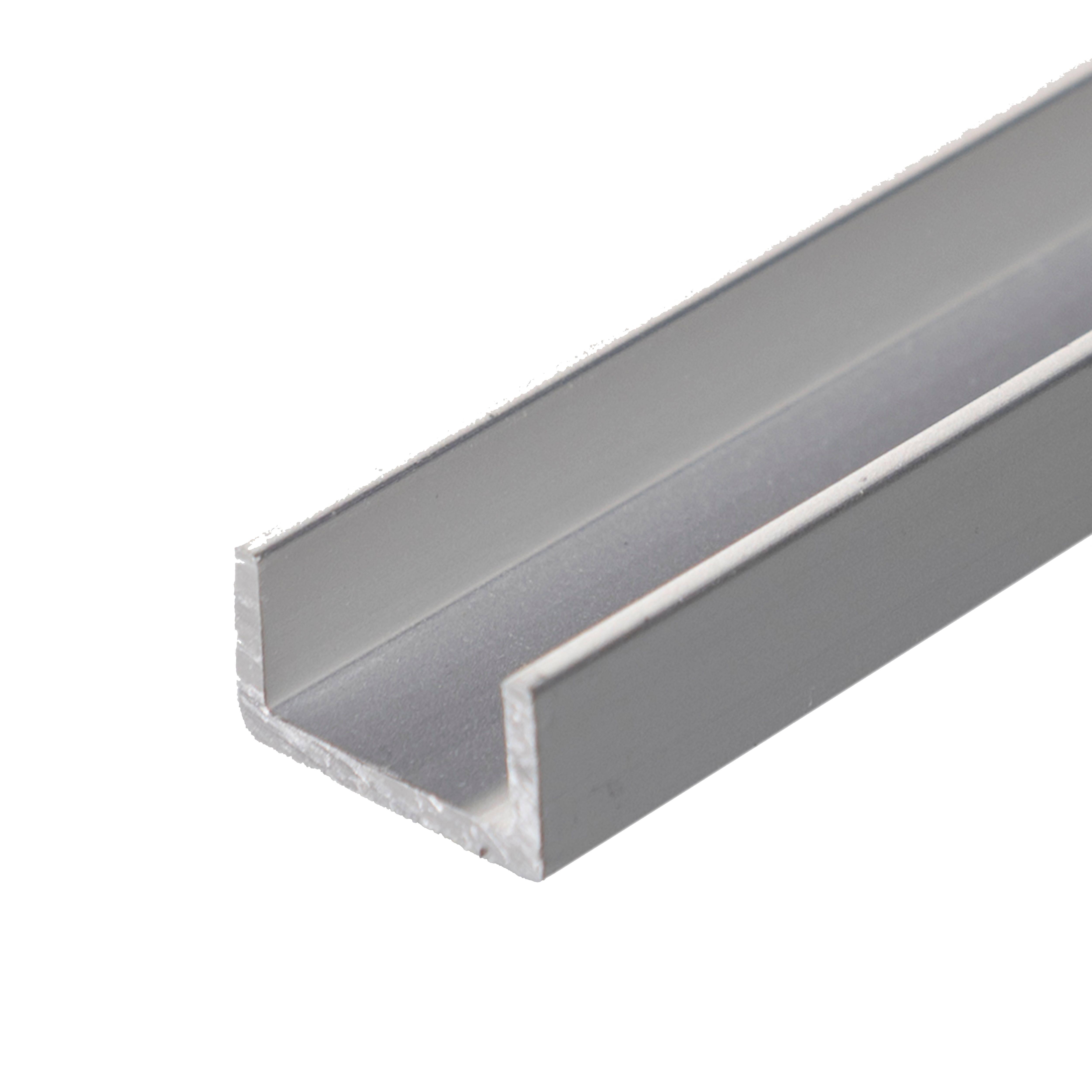 PERFIL EN U ALUMINIO ANODIZADO 20X20X1,5MM 2,6M - 3