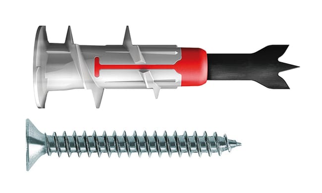 TACO AUTOPERFORANTE DE POLIPROPILENO DIÁMETRO 5MM LONGITUD 44MM FISCHER 25UDS - 1