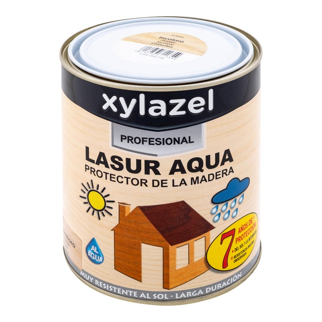 LASUR ACRÍLICO SATINADO XYLAZEL  1L  ROBLE