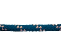 CUERDA POLIESTER TRENZADA CON ALMA 12MM. 1M AZUL CON PINTAS BLANCAS ROMBULL - 1