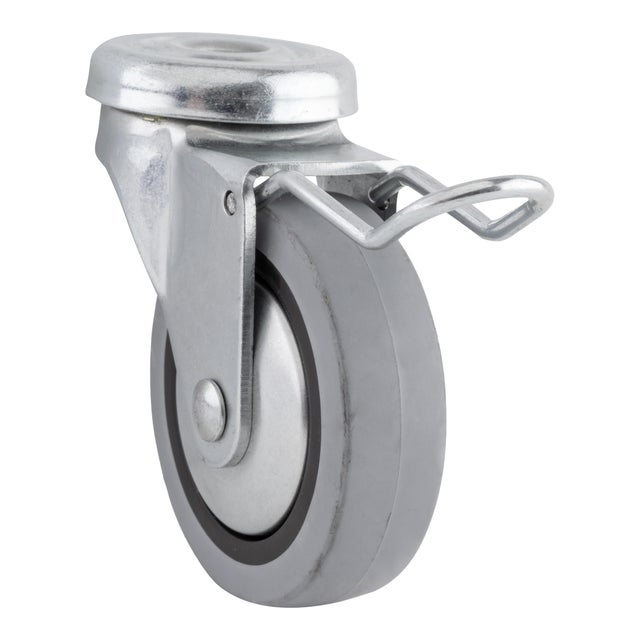 RUEDA CARRETILLA 60MM GOMA. HASTA 25KG. LLANTA ACERO