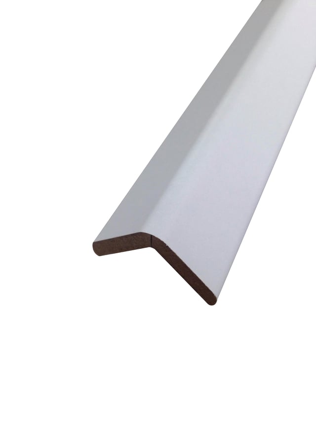 GUARDAVIVO MELAMINA BLANCA 2600 X 30 X 30 MM. ADHESIVO