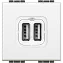TOMA USB DOBLE SERIE LIVING BLANCO - 1