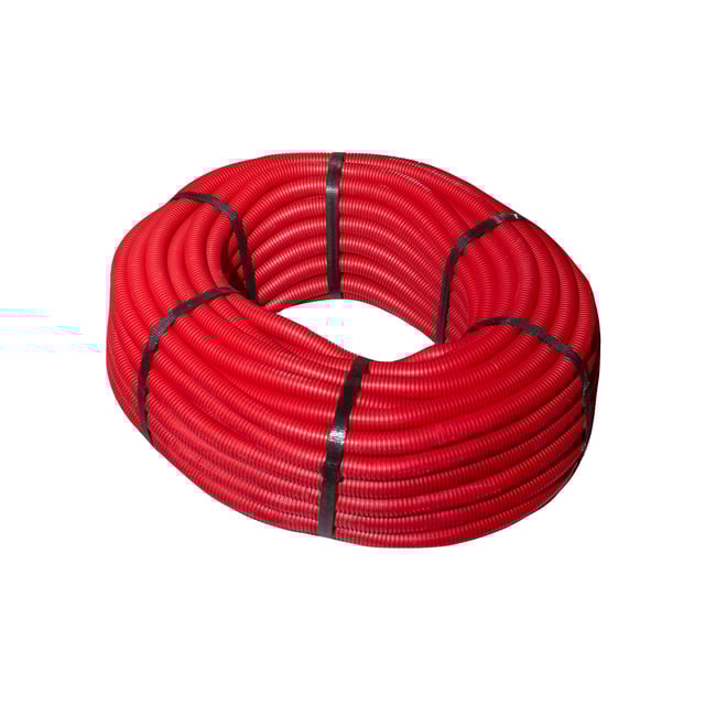 TUBO CORRUGADO Ø23MM 50M ROJO