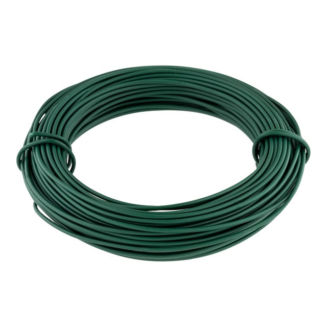 ALAMBRE PLASTIFICADO VERDE  2 MM. 25 M