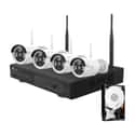 KIT GRABADOR CCTV WIFI 4 CANALES + 4 CAMARAS EXTERIOR + 1TB - 1