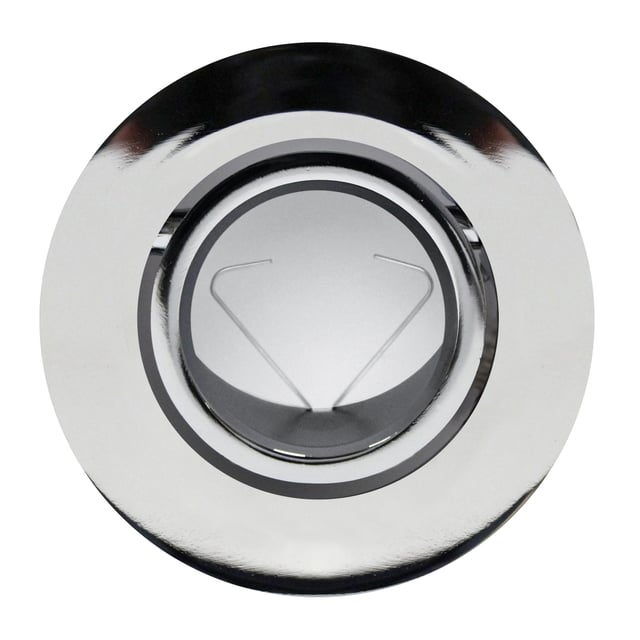 ARO DE EMPOTRAR ALUMINIO Ø 100MM BASCULANTE CROMO BRILLO