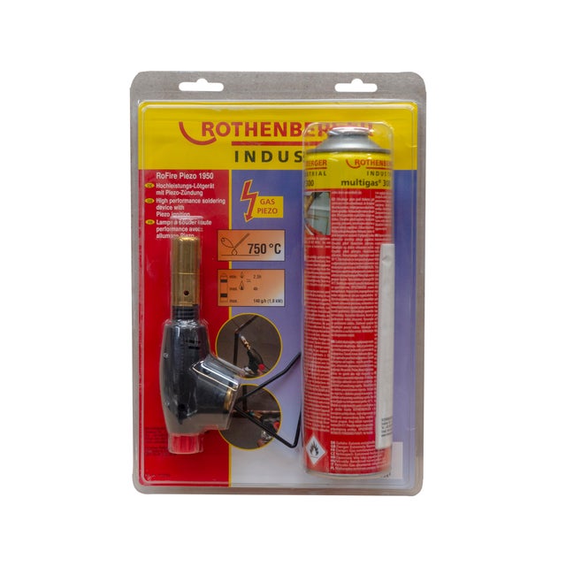 SOPLETE PIEZO & GAS 600ML ROTHENBERGER INDUSTRIAL