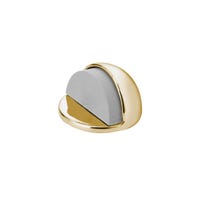 TOPE METALICO PARA PUERTA ADHESIVO CON JUNTA DE SILICONA ORO INOFIX - 1