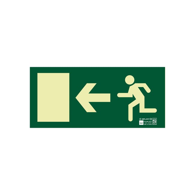 SEÑAL  FOTOLUMINISCENTE DIRECCIONAL IZQUIERDA - 1