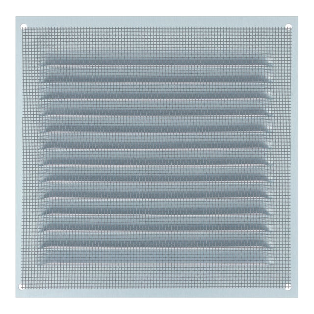 REJILLA DE VENTILACION CON MOSQUITERA SOBREPONER ALUMINIO BRUTO 15 X 15 CM. ESPESOR 0.8  MM
