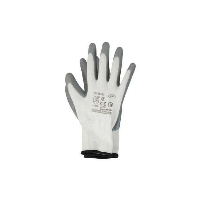 GUANTES DE POLYESTER NITRILO ESTANCO T8  - 1