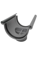 BAJANTE CENTRAL DOBLE VOLUTA GRIS - 1